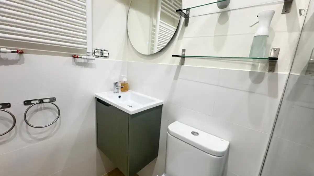 Baño de Apartamento para compartir en Bilbao  con Amueblado, Horno y Lavadora