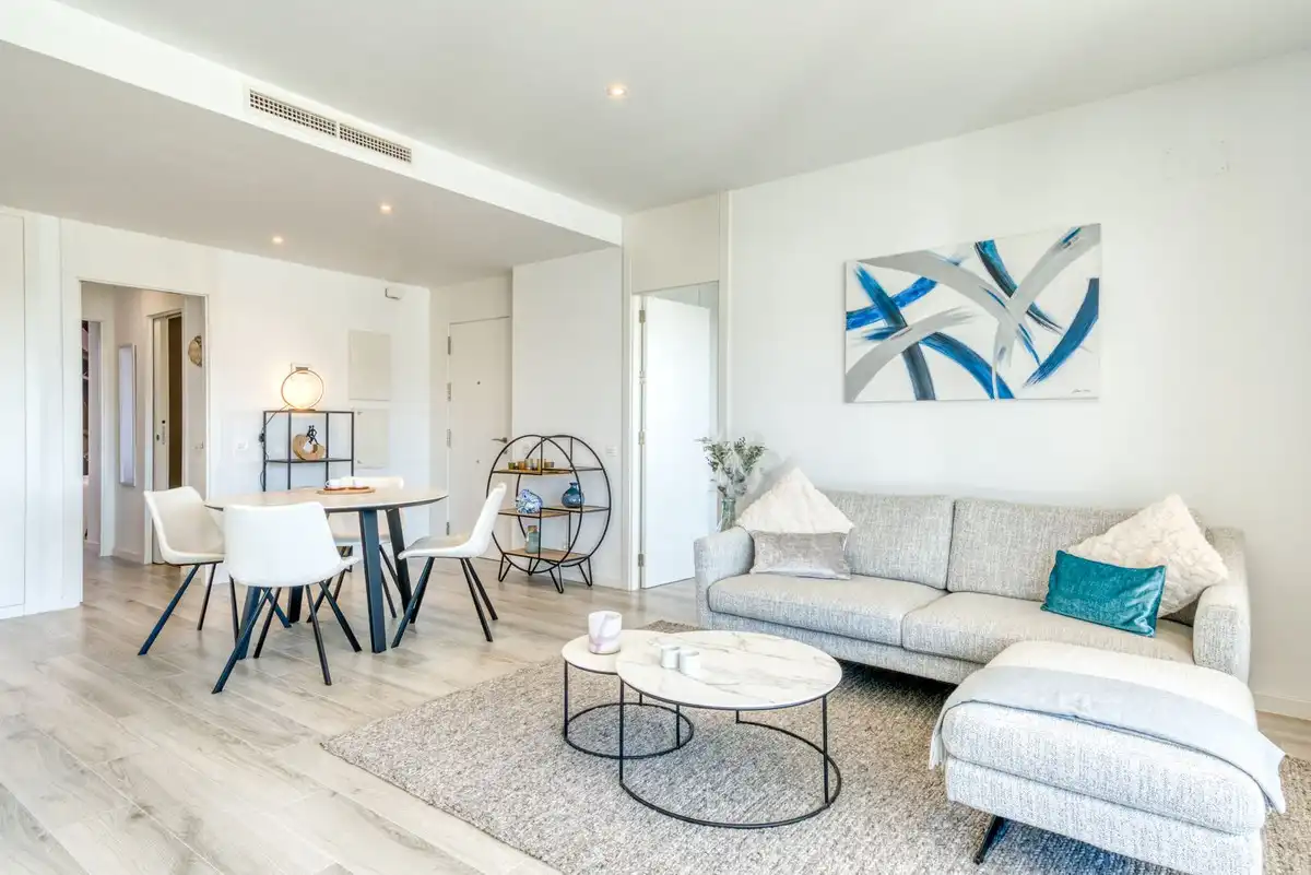 Living room of Ground floor for sale in Estepona  with Air Conditioner, Terrace and Storage room