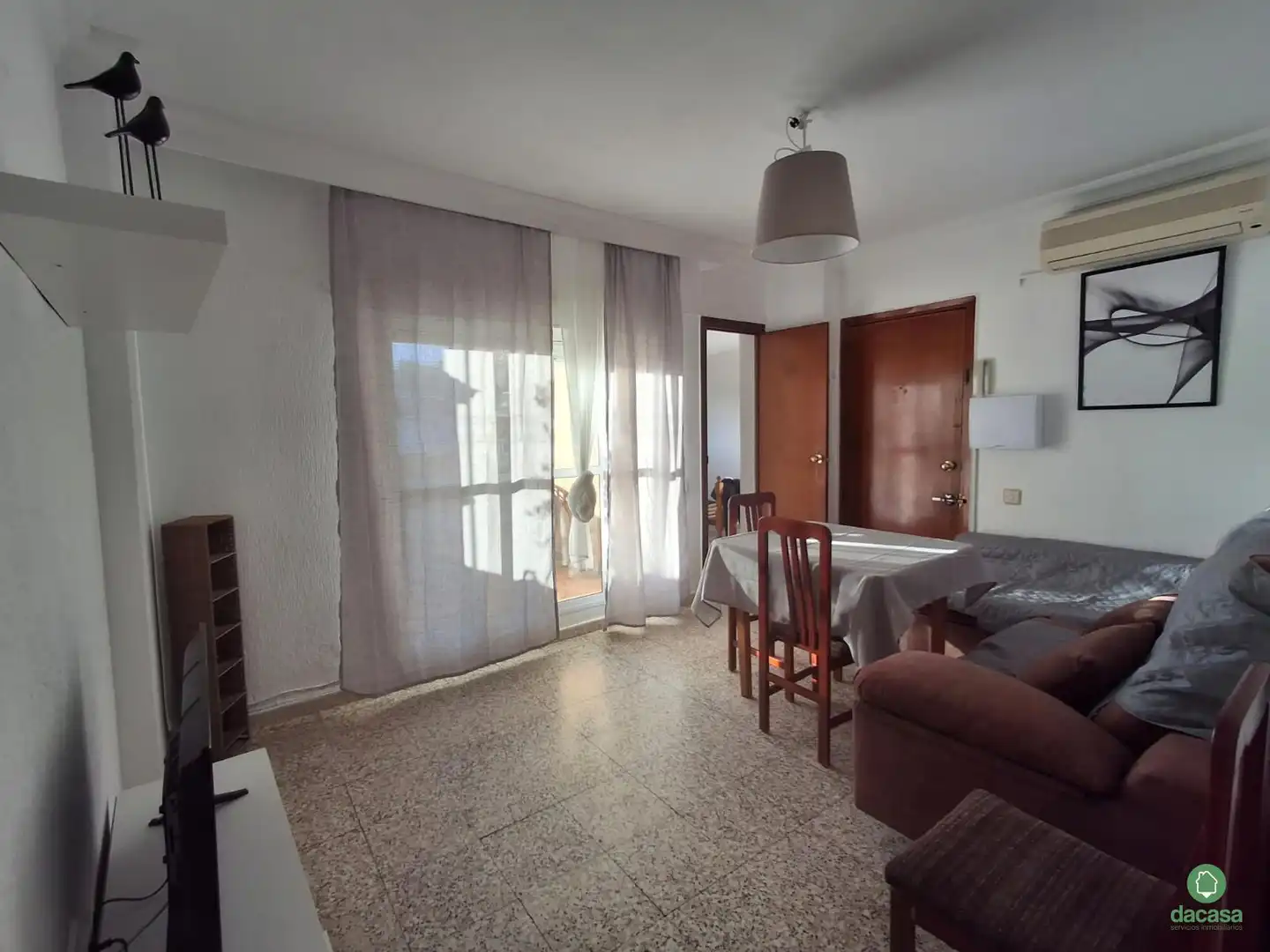 Sala d'estar de Pis de lloguer en Huelva amb Aire condicionat, Moblat i Forn