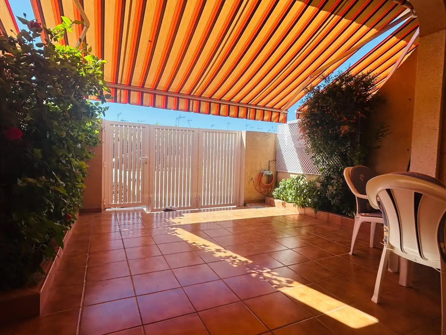 Terrasse von Einfamilien-Reihenhaus zum Verkauf in San Javier mit Klimaanlage, Terrasse und Möbliert