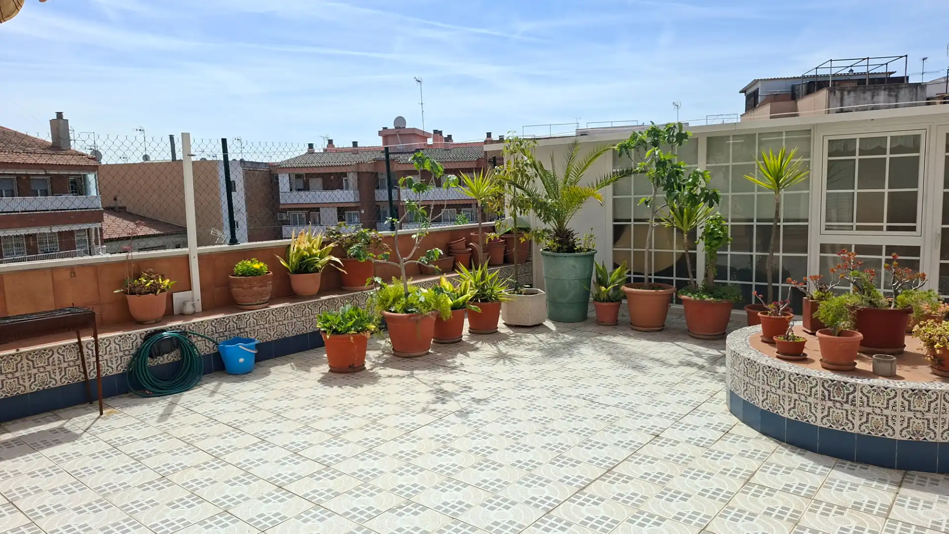 Terrace of Flat for sale in Cornellà de Llobregat  with Air Conditioner, Terrace and Furnished
