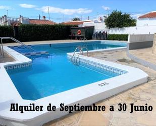 Swimming pool of Single-family semi-detached to rent in Torredembarra  with Air Conditioner and Terrace