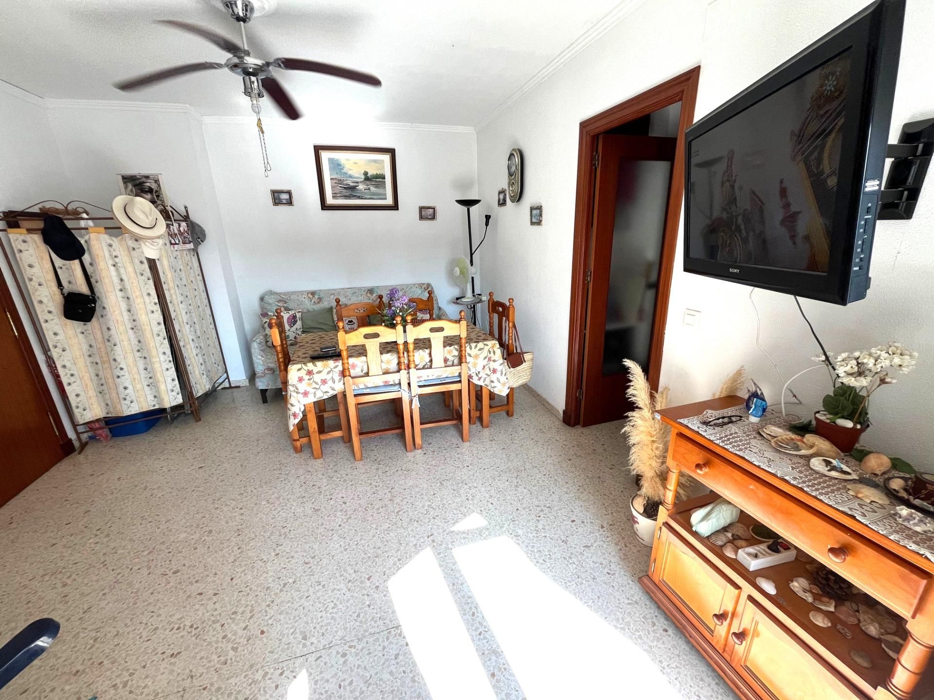 Living room of Flat for sale in El Portil  with Furnished, Balcony and Community pool