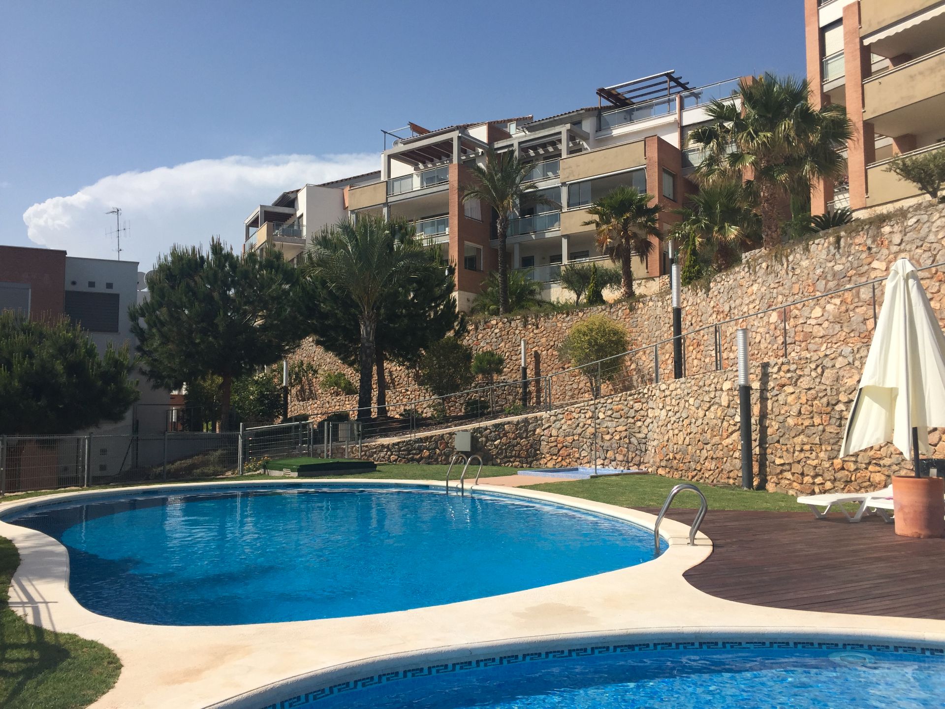 Swimming pool of Apartment to rent in Oropesa del Mar / Orpesa  with Air Conditioner, Heating and Terrace