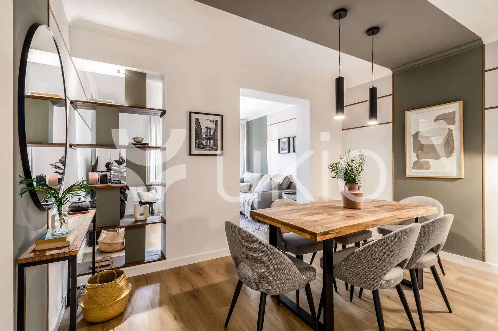 Dining room of Apartments for rent in Madrid  with Heating, Furnished and Oven