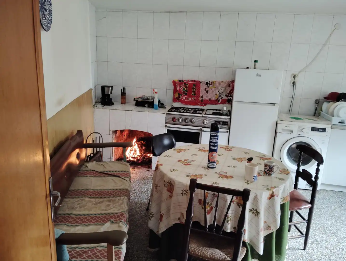 Küche von Einfamilien-Reihenhaus zum Verkauf in Pajares de los Oteros