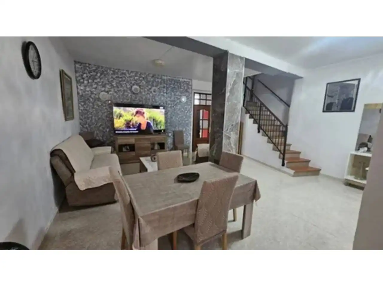 Sala d'estar de Casa adosada en venda en Vilallonga / Villalonga amb Aire condicionat, Calefacció i Terrassa