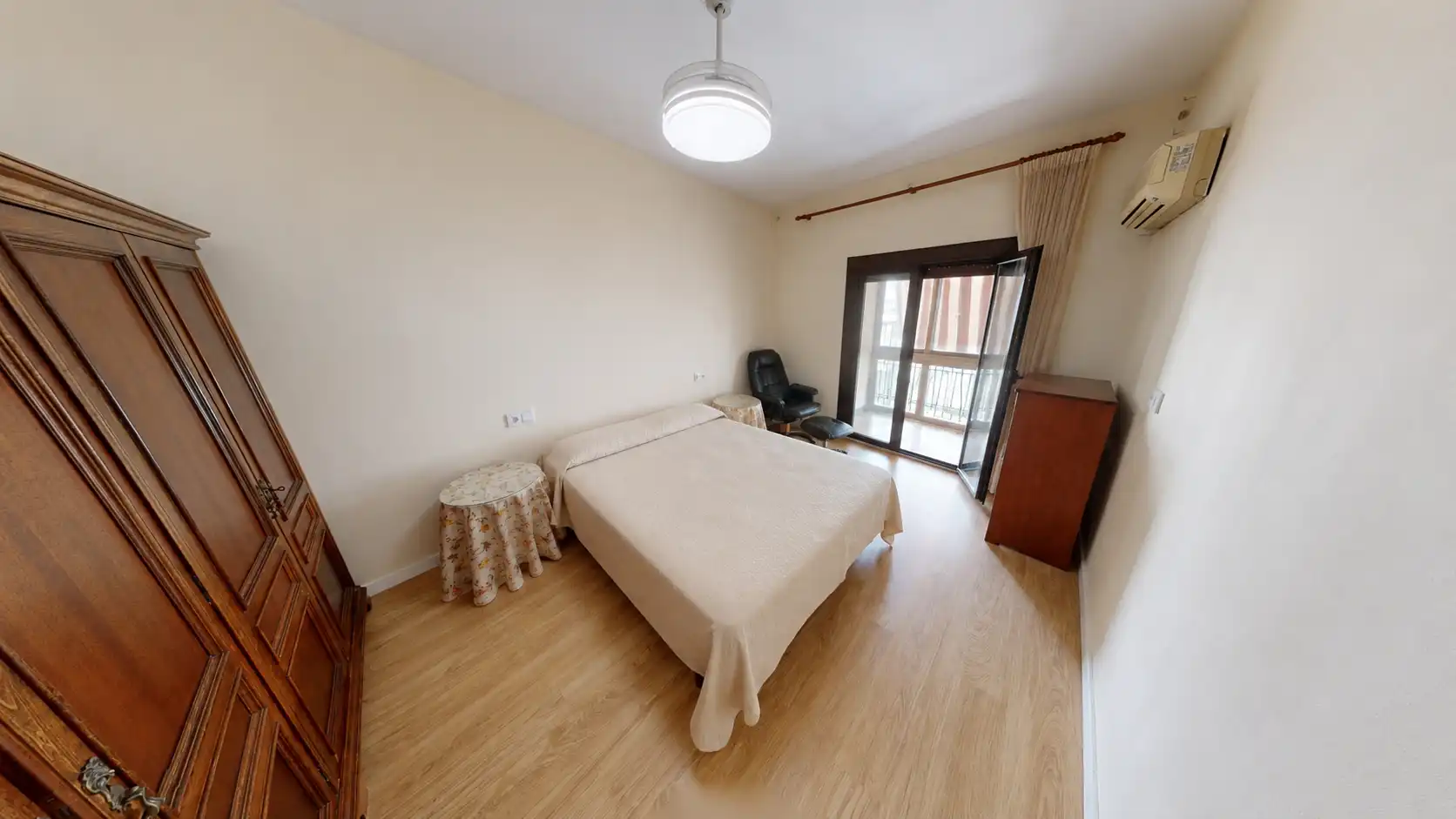 Schlafzimmer von Wohnung zur Miete in Alicante / Alacant mit Klimaanlage, Möbliert und Waschmaschine