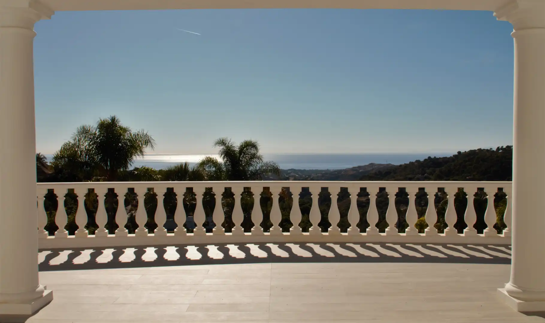 Terraza de Casa o chalet en venta en Benahavís con Aire acondicionado, Jardín privado y Piscina