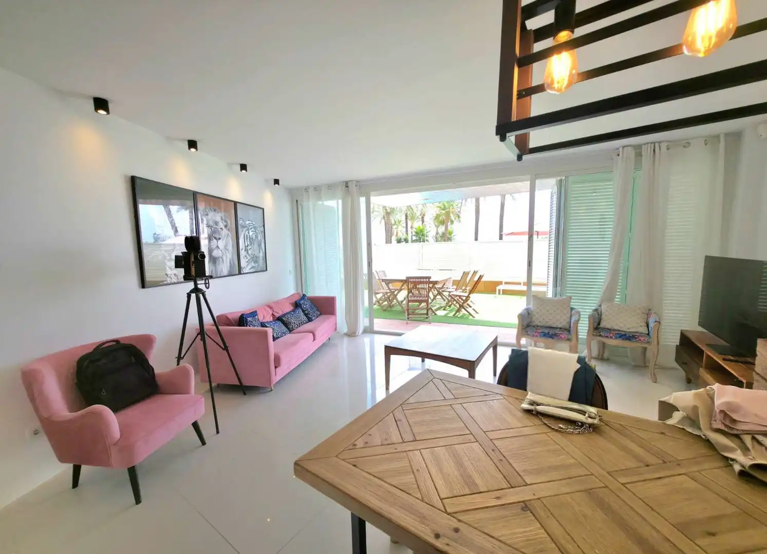 Sala d'estar de Planta baixa de lloguer en Eivissa amb Aire condicionat, Calefacció i Terrassa