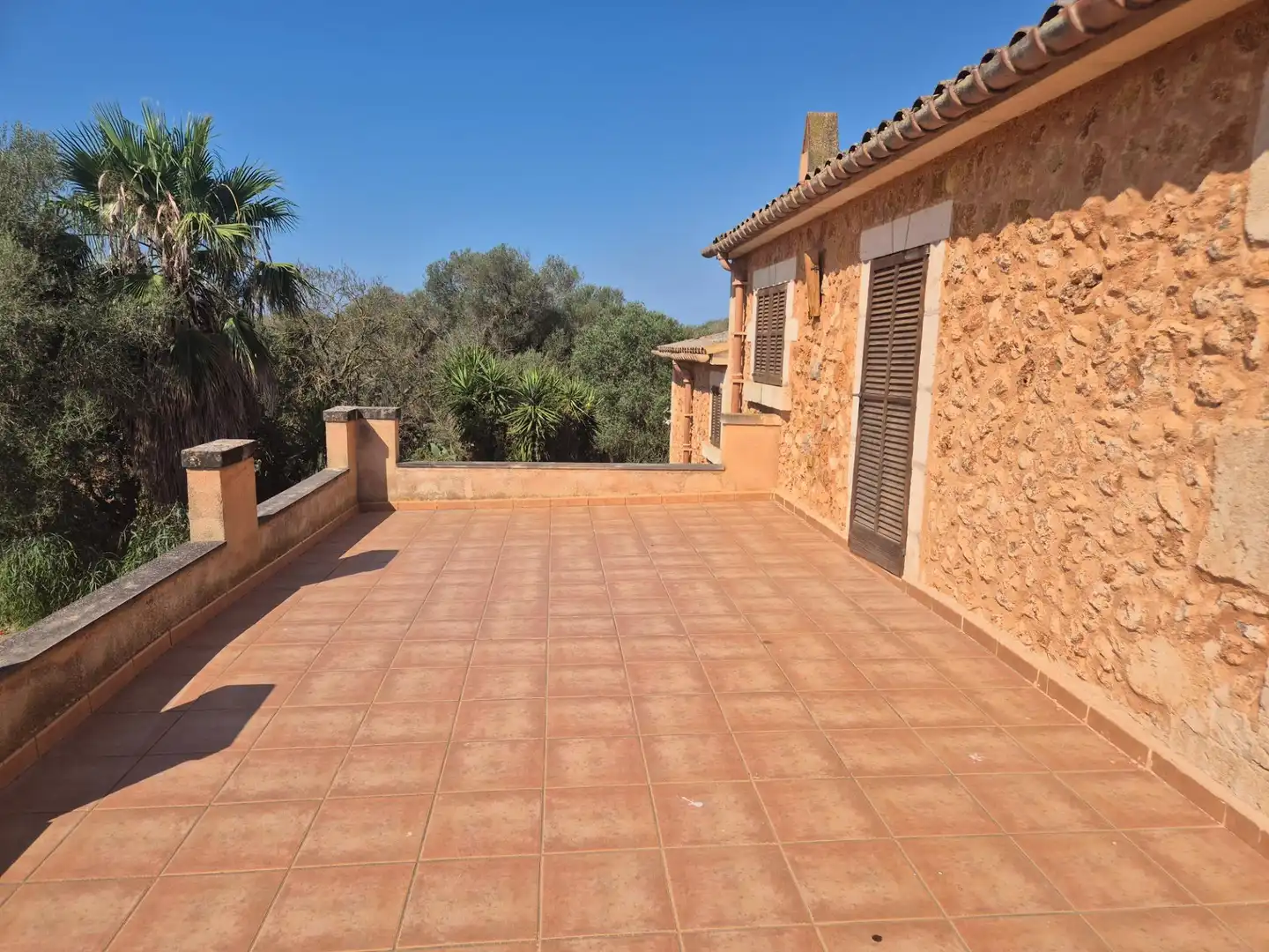 Terrassa de Finca rústica de lloguer en Campos amb Aire condicionat, Calefacció i Terrassa