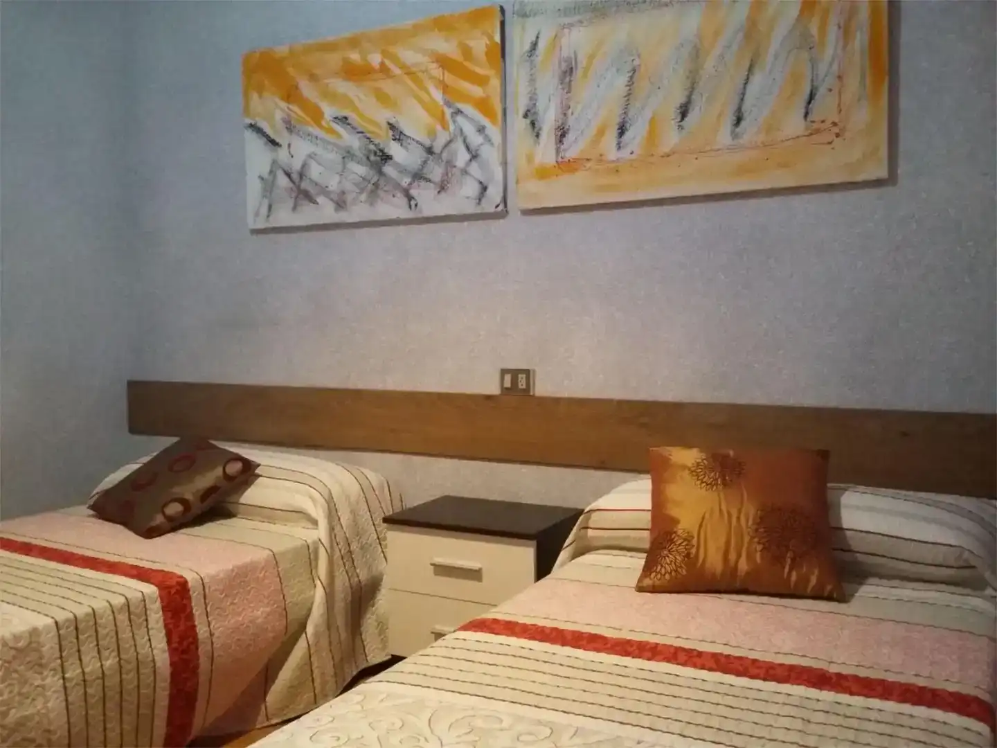 Schlafzimmer von Wohnung zur Miete in Ibias mit Parkett, Abstellraum und Möbliert
