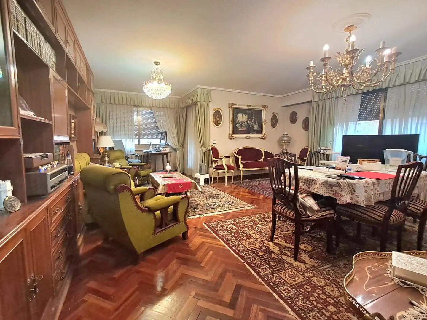 Sala d'estar de Pis en venda en Madrid amb Aire condicionat, Calefacció i Jardí privat