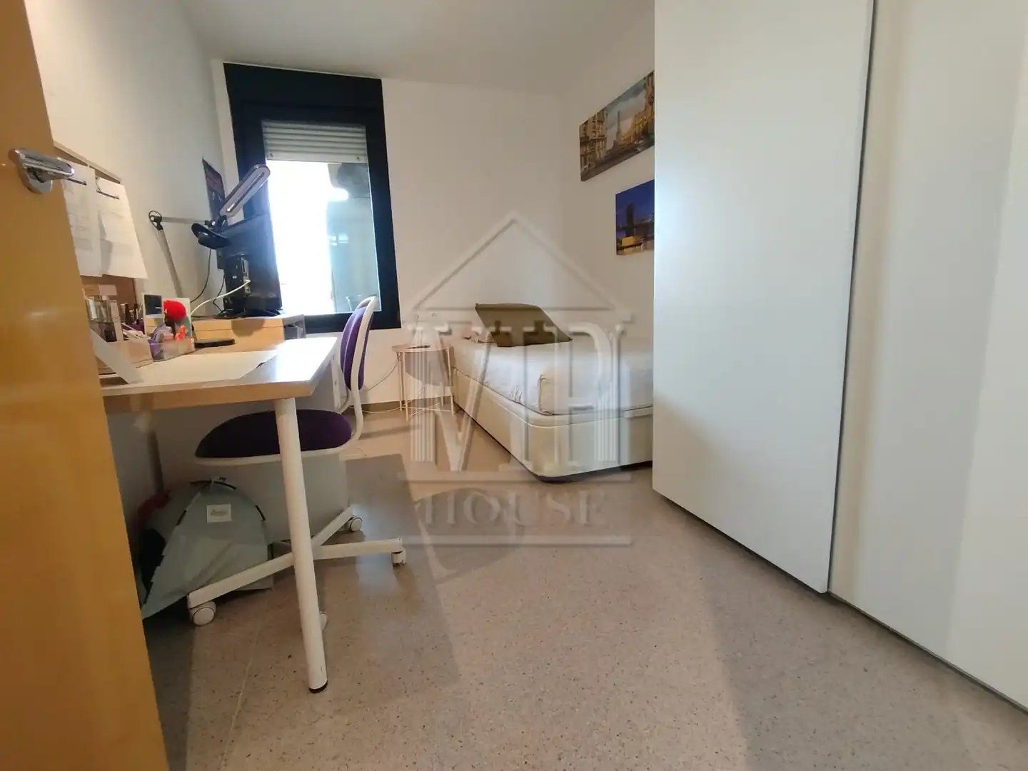 Bedroom of Flat for sale in Badalona  with Heating, Storage room and Furnished