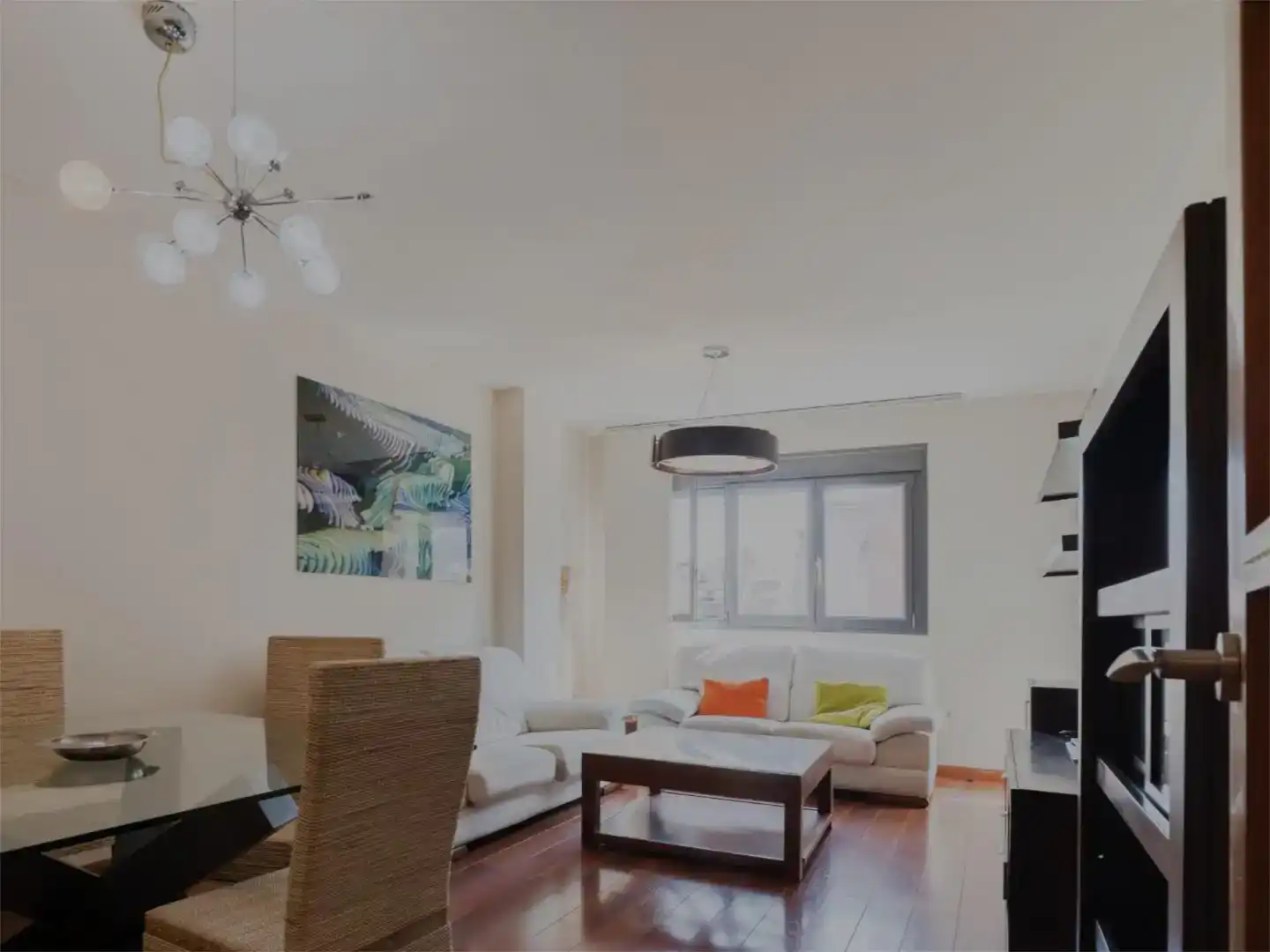 Sala de estar de Piso de alquiler en Granada con Aire acondicionado, Jardín privado y Parquet