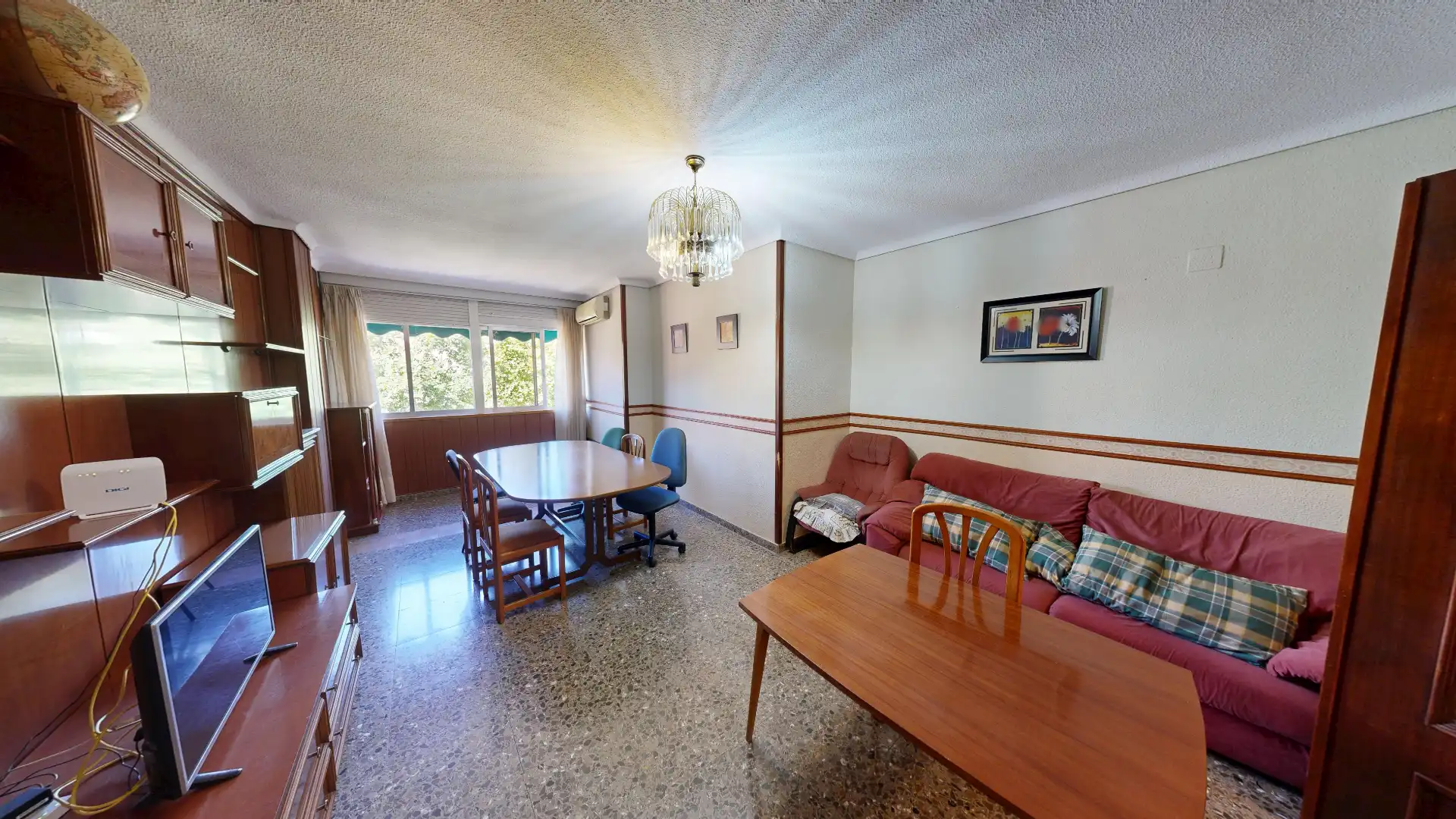 Living room of Flat for sale in Albacete  with Air Conditioner, Heating and Furnished
