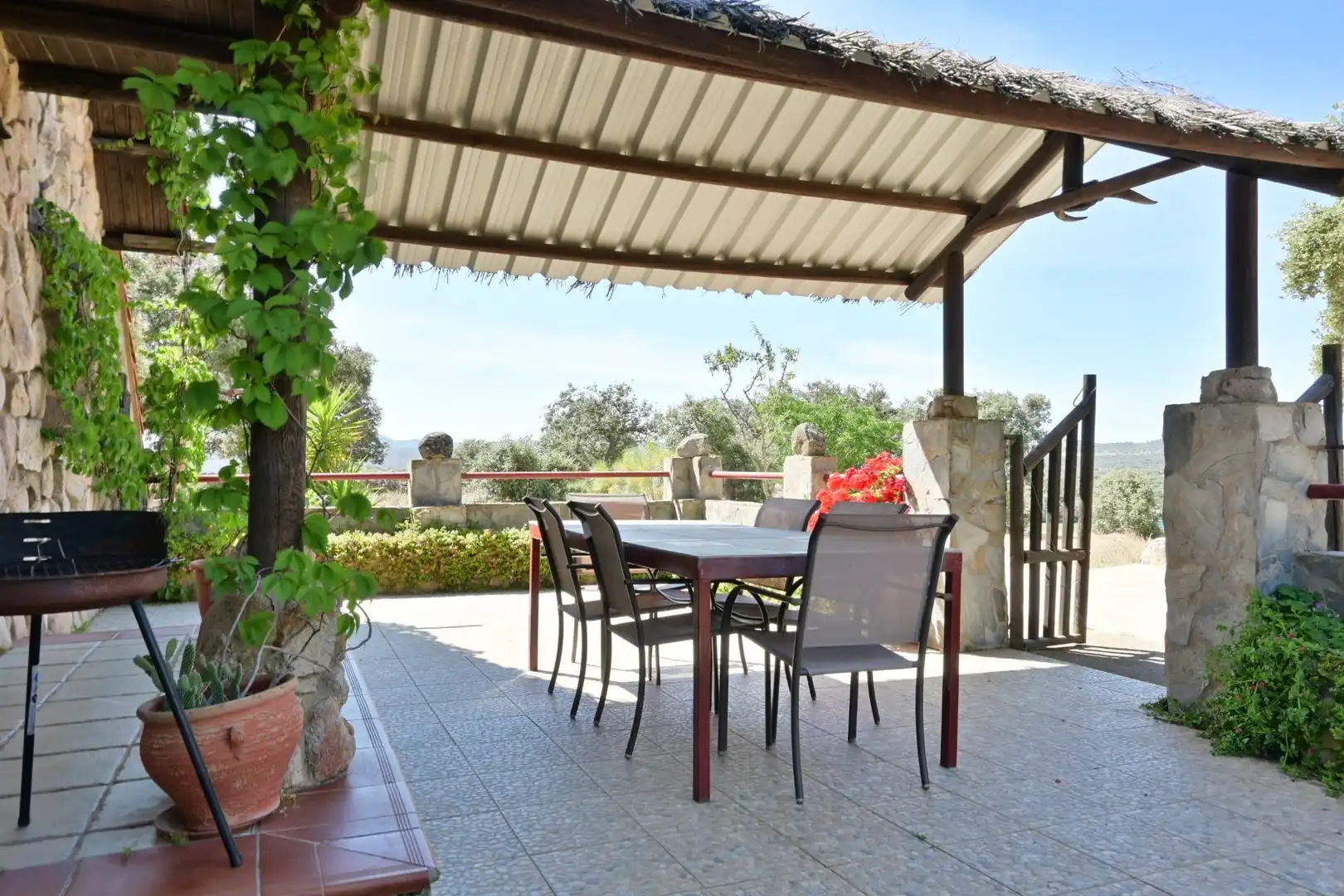 Terraza de Casa o chalet en venta en Bodonal de la Sierra con Aire acondicionado, Piscina y Amueblado