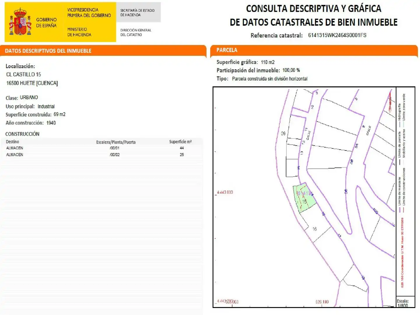 Nau industrial en venda en Huete