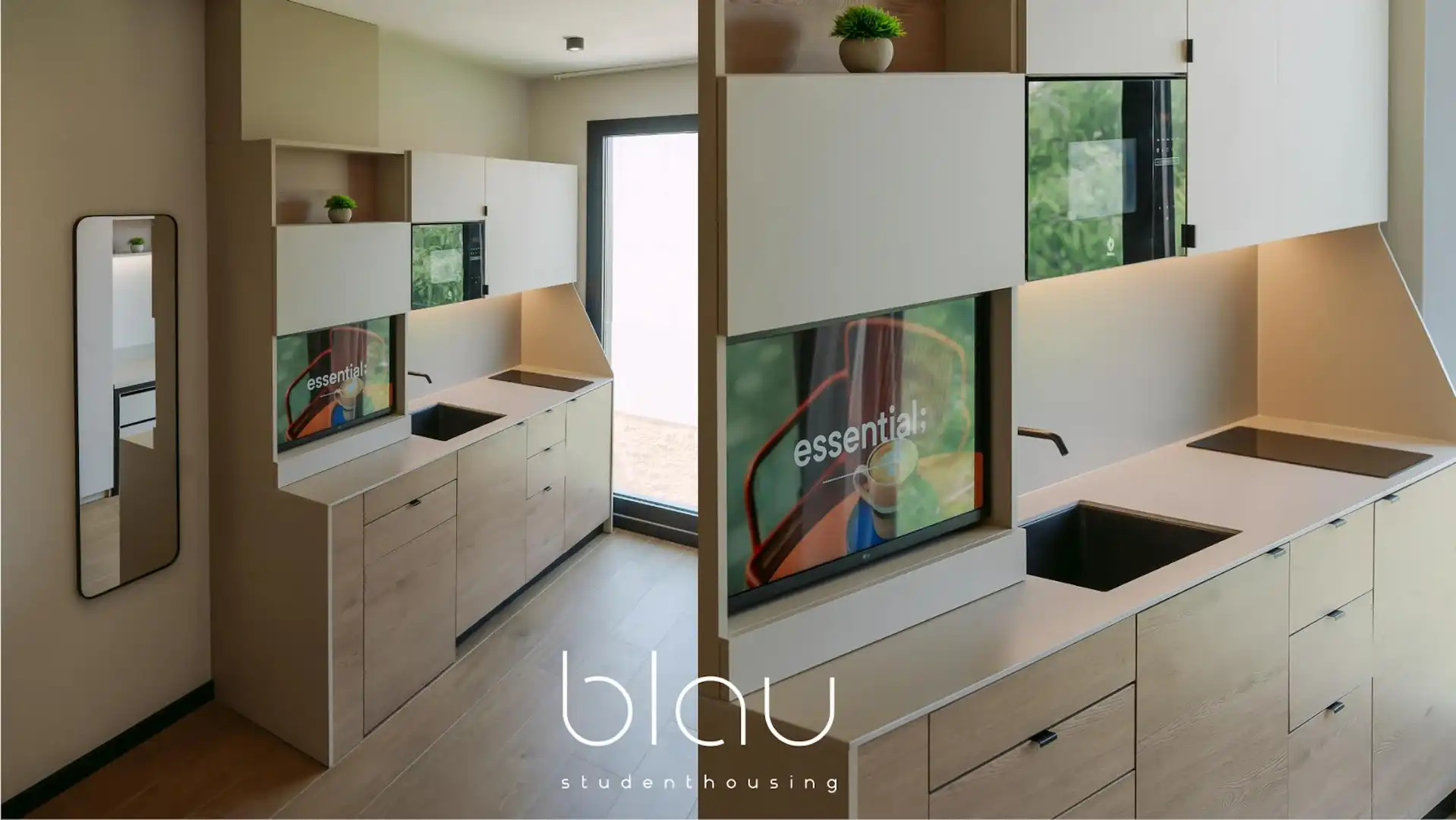 Cocina de Piso de alquiler en Barcelona con Calefacción y TV