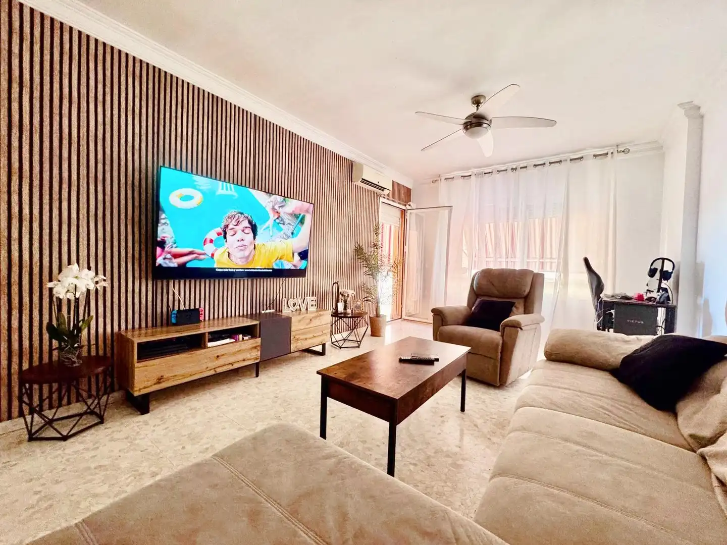Sala de estar de Piso en venta en Málaga con Aire acondicionado, Terraza y Trastero