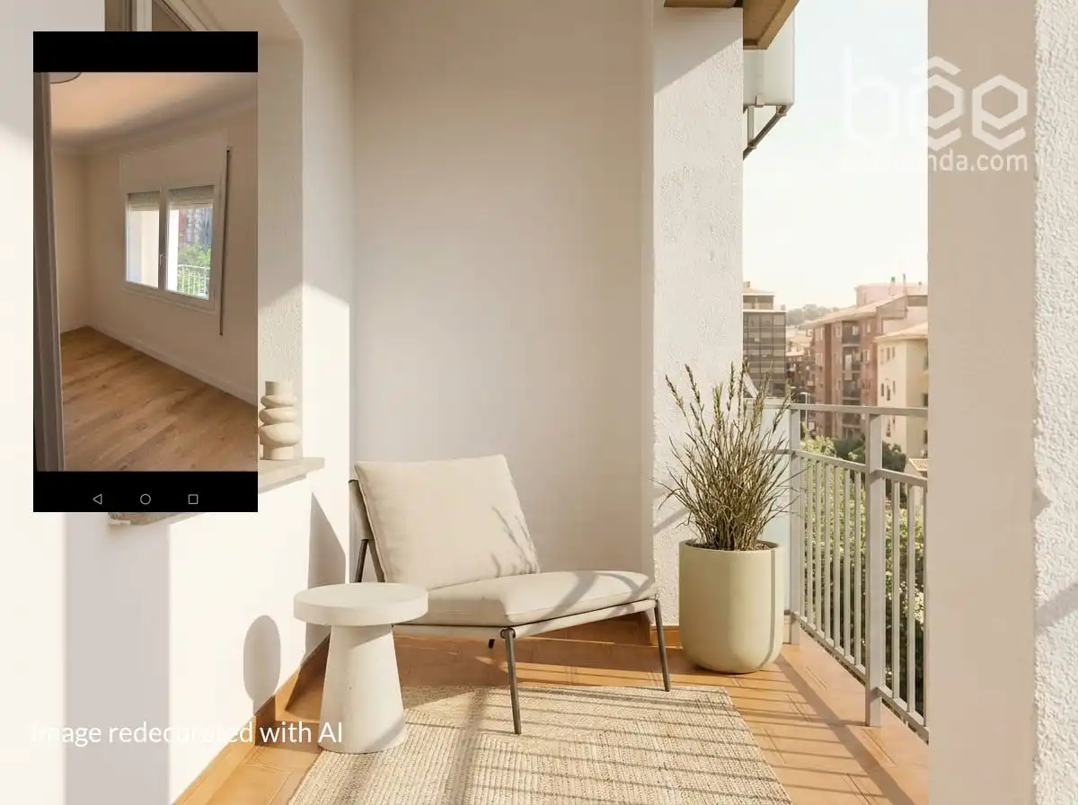 Terraza de Piso en venta en Girona con Parquet, Horno y Balcón