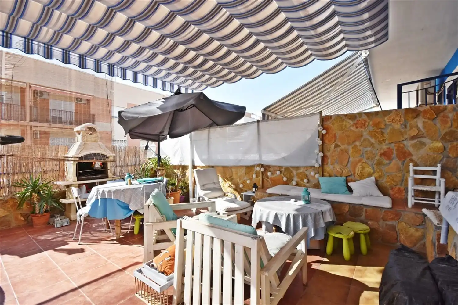 Terrasse von Maisonette zum Verkauf in Mazarrón mit Klimaanlage, Heizung und Terrasse