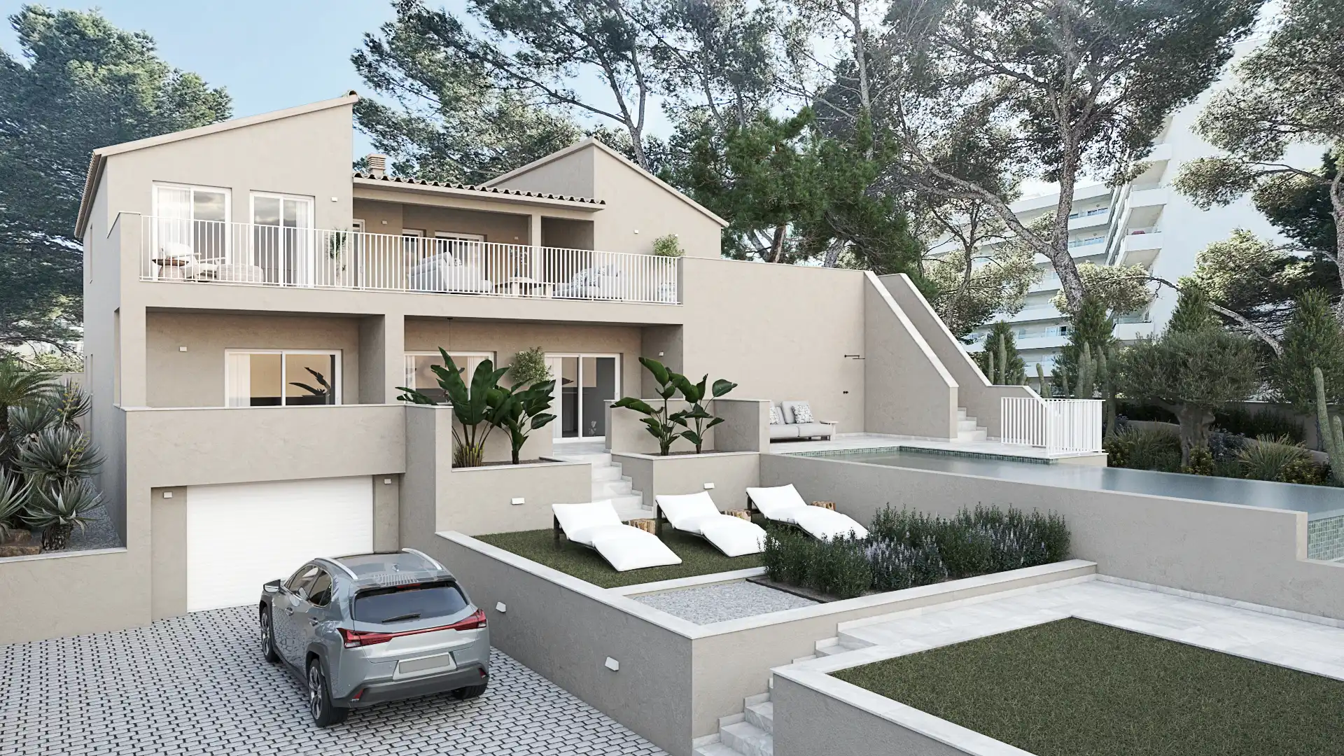 Vista exterior de Casa o chalet en venta en  Palma de Mallorca con Aire acondicionado, Calefacción y Jardín privado