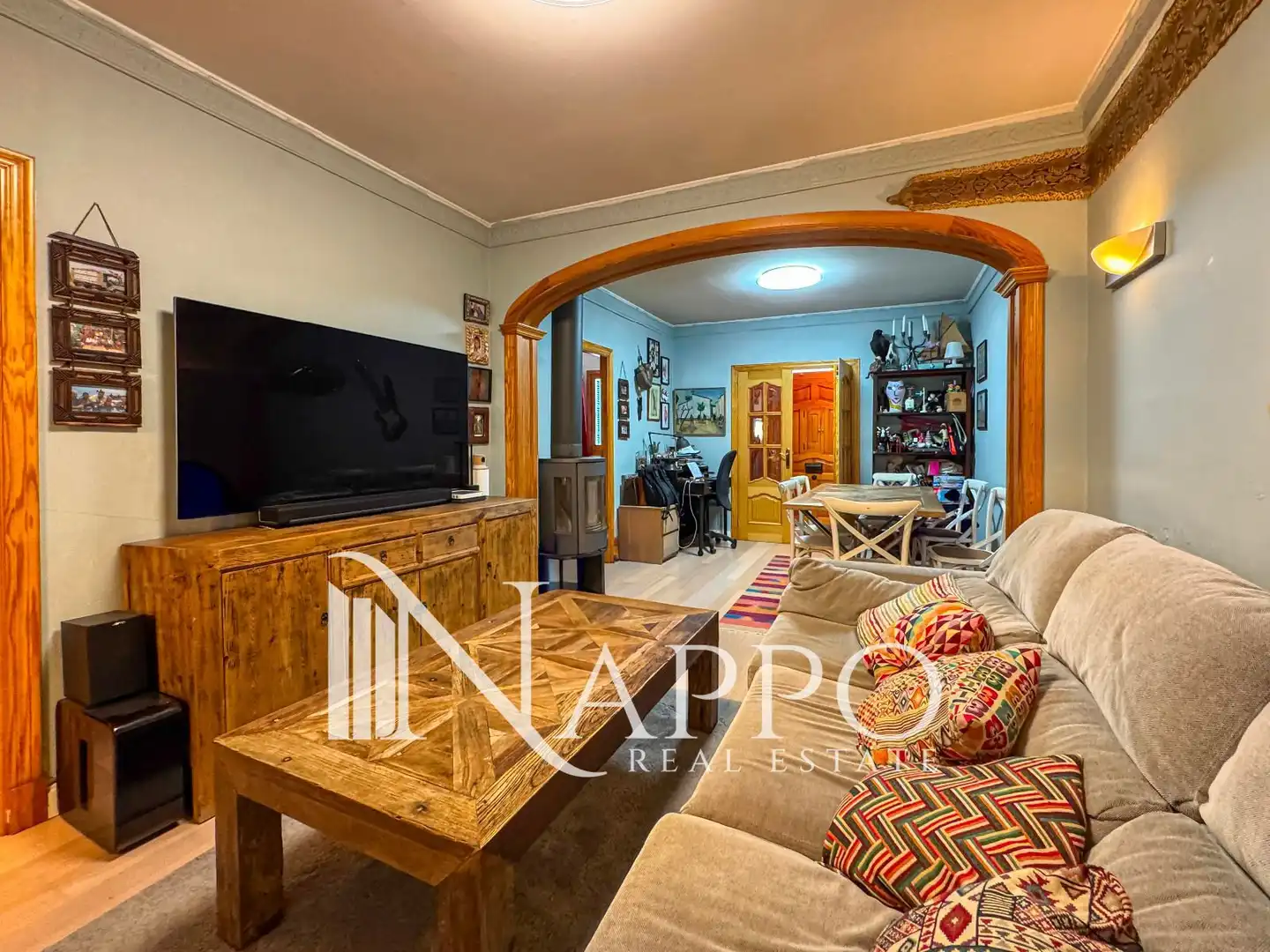 Sala de estar de Casa adosada en venta en  Palma de Mallorca con Aire acondicionado, Calefacción y Terraza