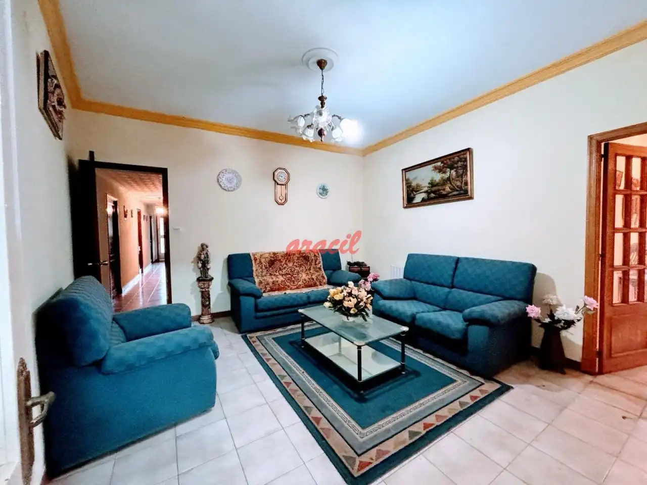 Sala de estar de Casa o chalet en venta en Ourense Capital  con Calefacción, Jardín privado y Terraza