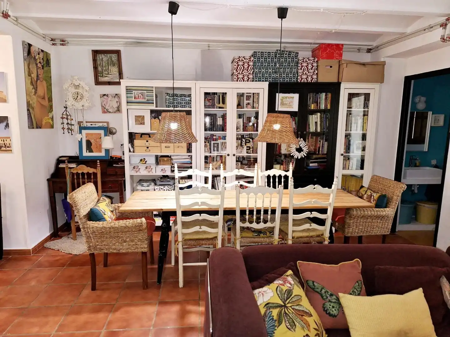 Comedor de Casa adosada en venta en El Pinós / Pinoso con Aire acondicionado, Calefacción y Terraza