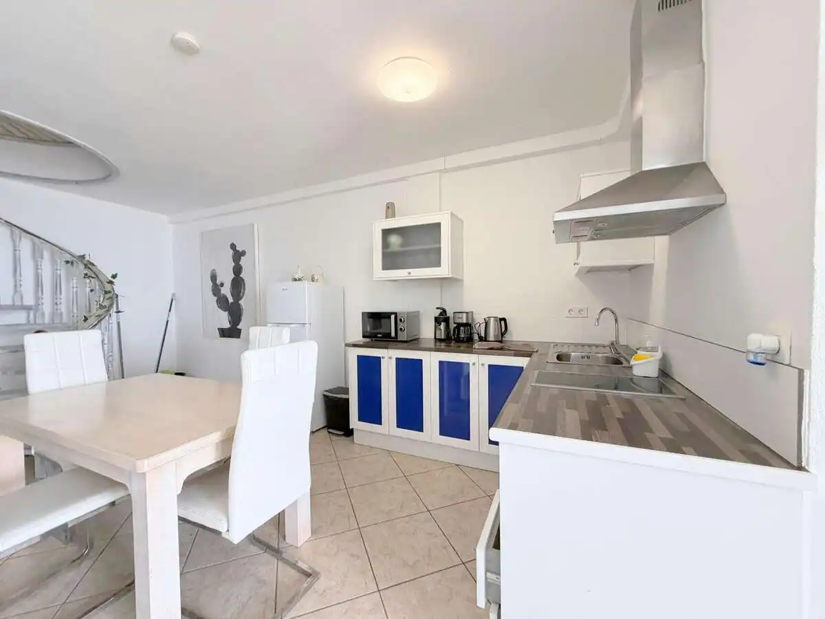 Cuina de Casa o xalet en venda en Tías amb Aire condicionat, Jardí privat i Terrassa