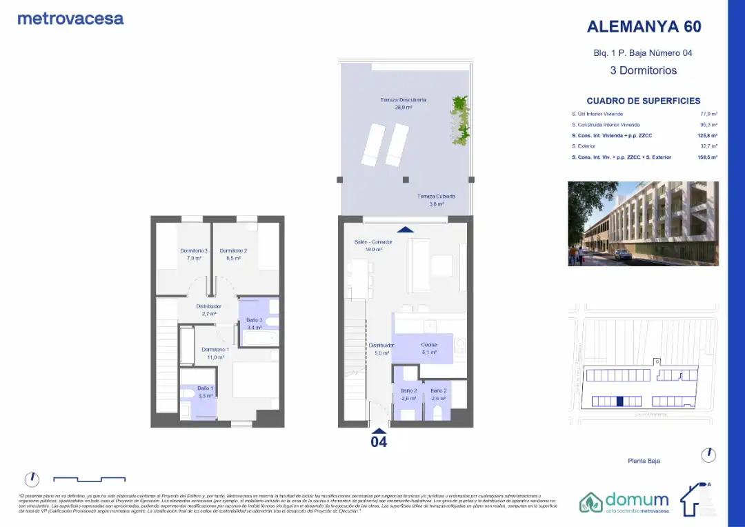 Neubau-Erdgeschosswohnung zum Verkauf in Alemanya 60, imagen 2