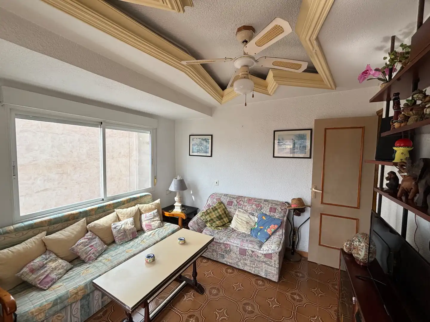 Living room of Flat for sale in Santa Pola  with Air Conditioner, Furnished and Washing machine
