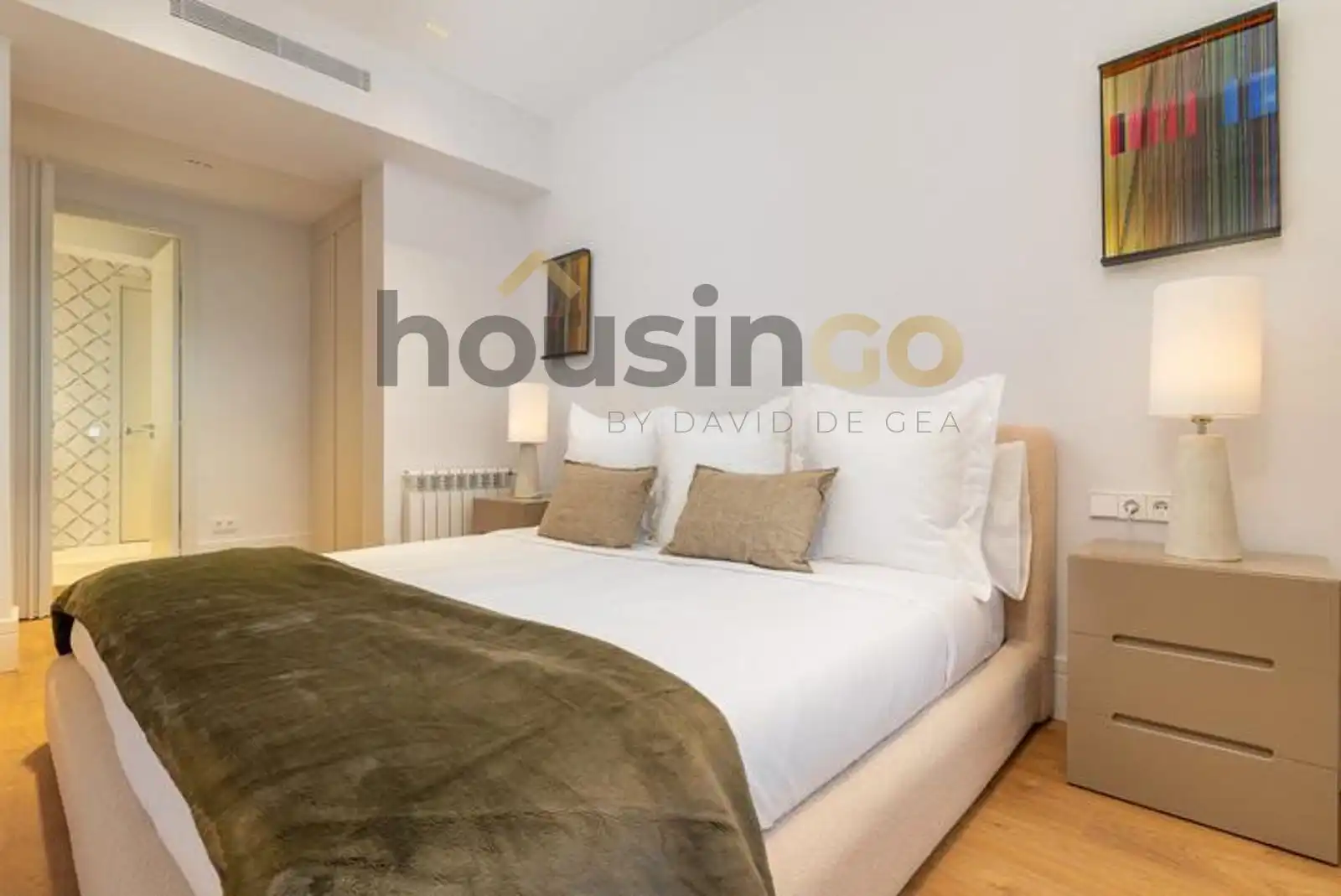 Schlafzimmer von Wohnung zum Verkauf in Madrid mit Klimaanlage, Heizung und Terrasse