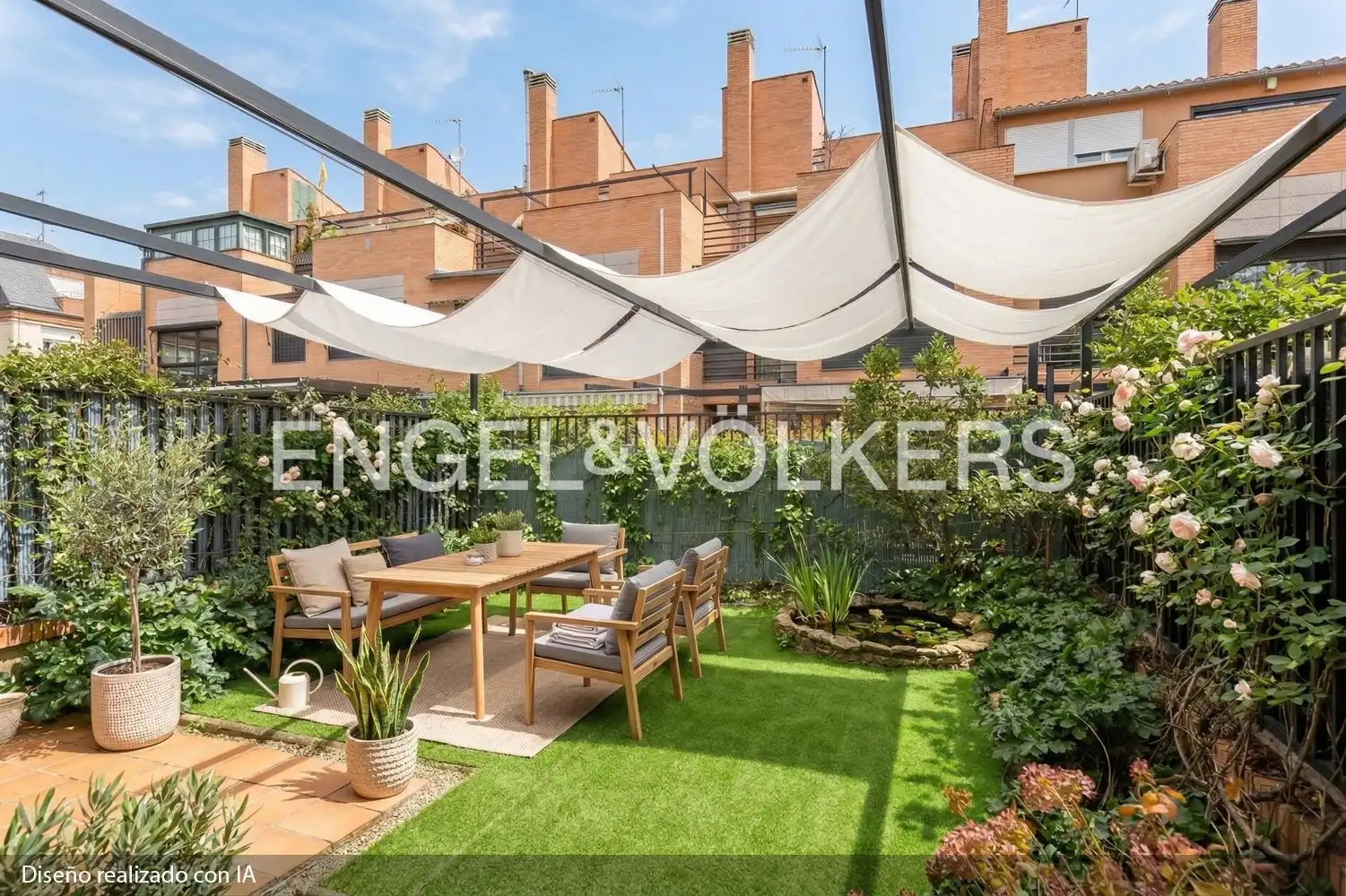 Terraza de Casa o chalet en venta en Madrid con Aire acondicionado, Calefacción y Jardín privado
