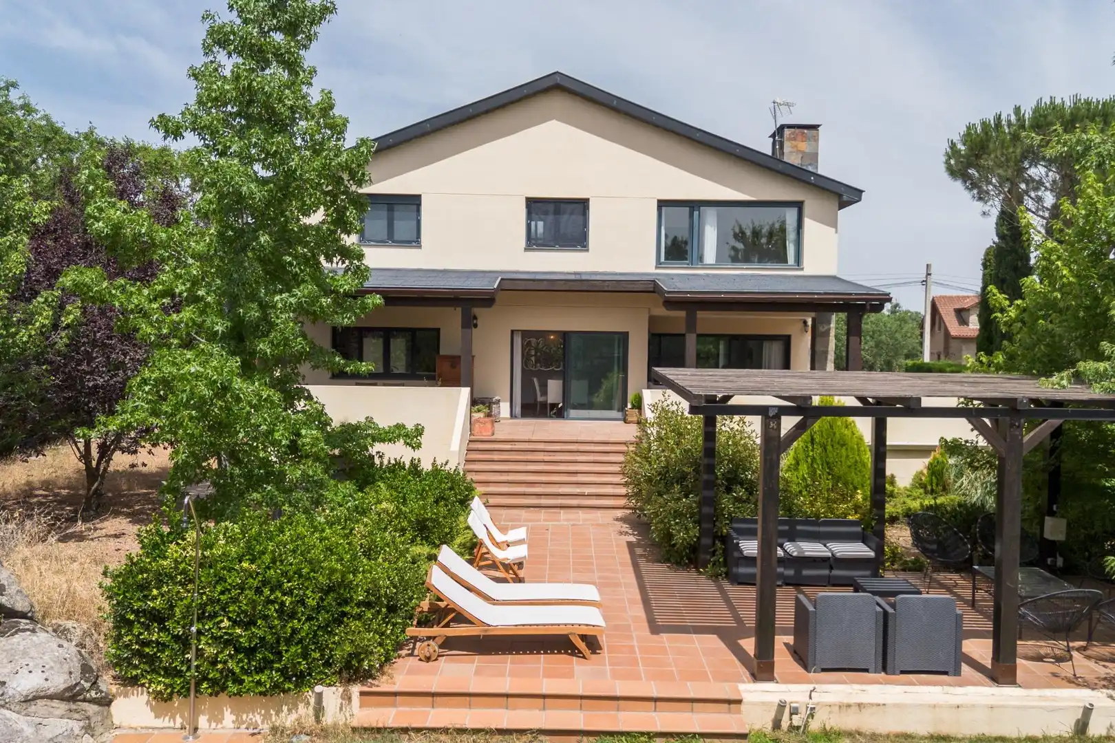 Jardín de Casa o chalet en venta en El Boalo - Cerceda – Mataelpino con Calefacción, Terraza y Piscina