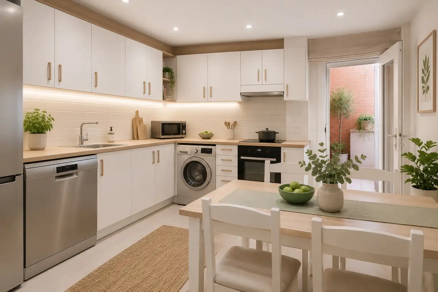 Küche von Maisonette zum Verkauf in Leganés mit Klimaanlage, Heizung und Parkett