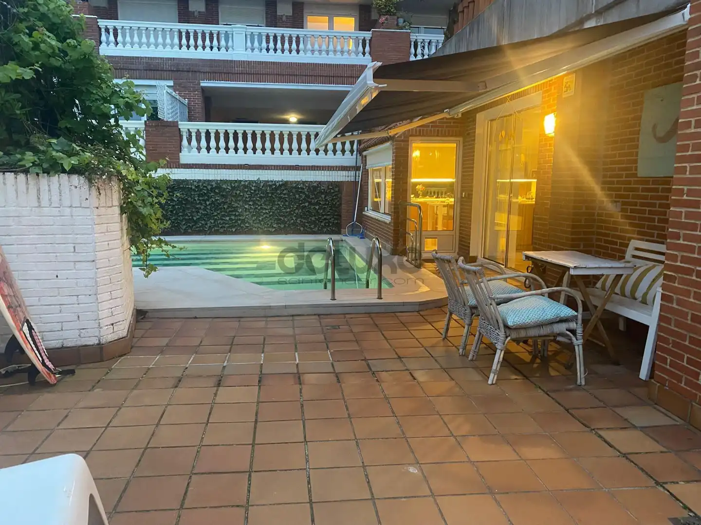 Terraza de Casa o chalet de alquiler en Santander con Calefacción, Jardín privado y Piscina