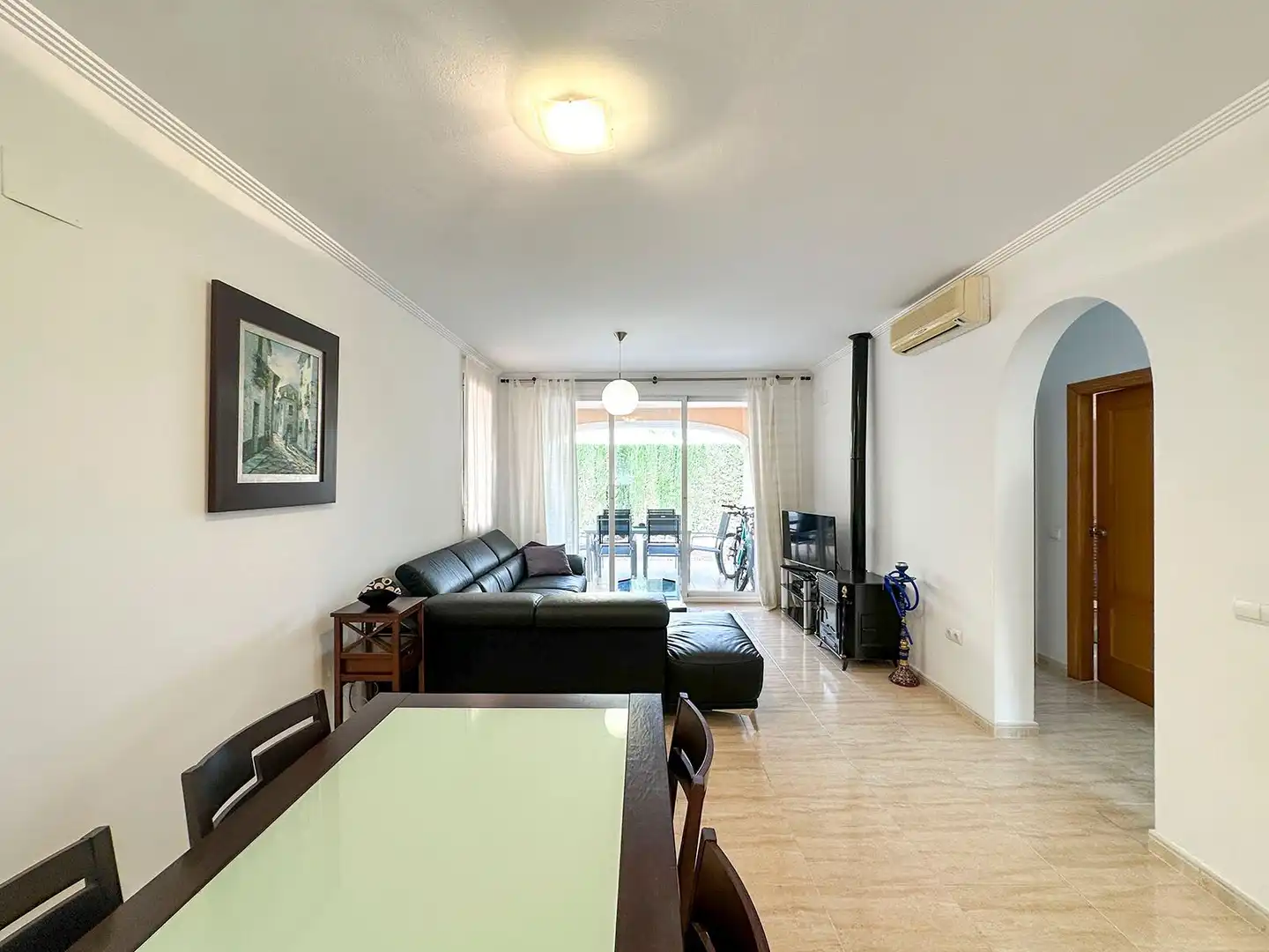 Living room of Duplexes for sale in Calpe / Calp  with Air Conditioner, Heating and Private garden