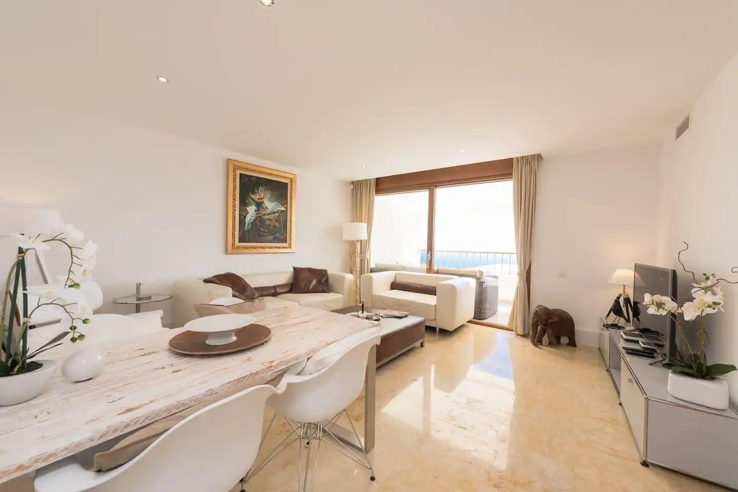 Living room of Duplexes for rent in Marbella  with Air Conditioner, Heating and Terrace