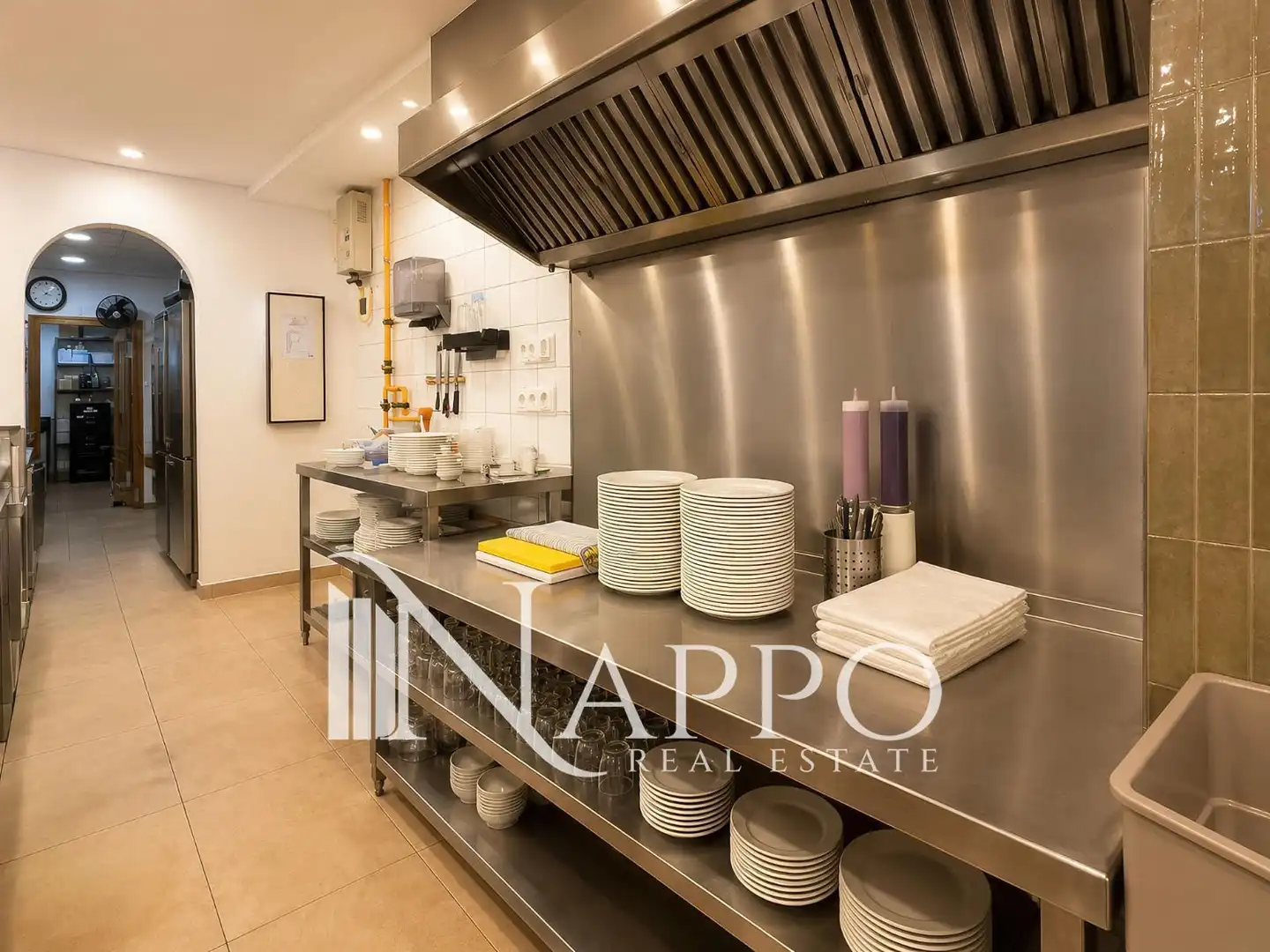 Cocina de Local en traspaso en  Palma de Mallorca con Aire acondicionado, Terraza y Internet