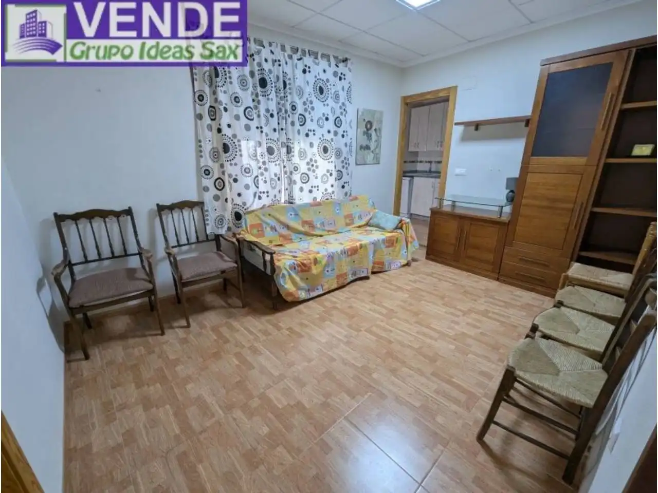 Sala de estar de Casa adosada en venta en Sax con Terraza