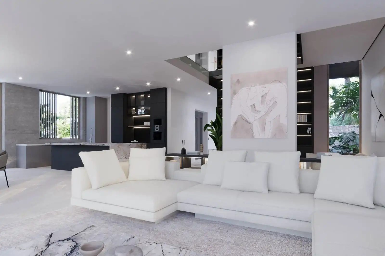 Sala de estar de Casa o chalet en venta en Calvià con Aire acondicionado, Calefacción y Parquet