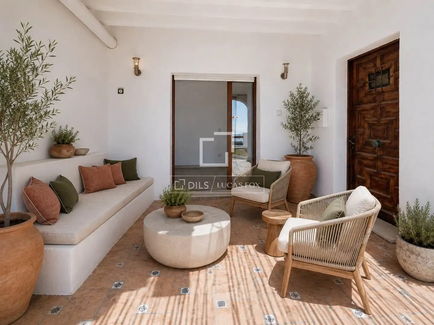 Terrace of Flat for sale in Vilanova i la Geltrú  with Air Conditioner and Heating
