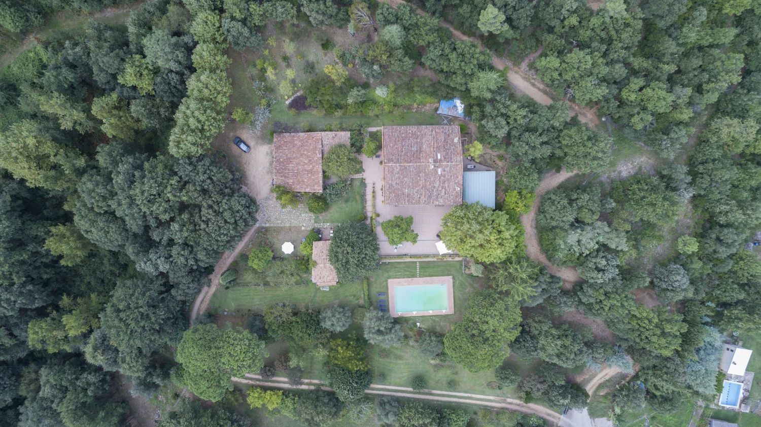 Garden of Country house for sale in Anglès  with Air Conditioner, Private garden and Terrace