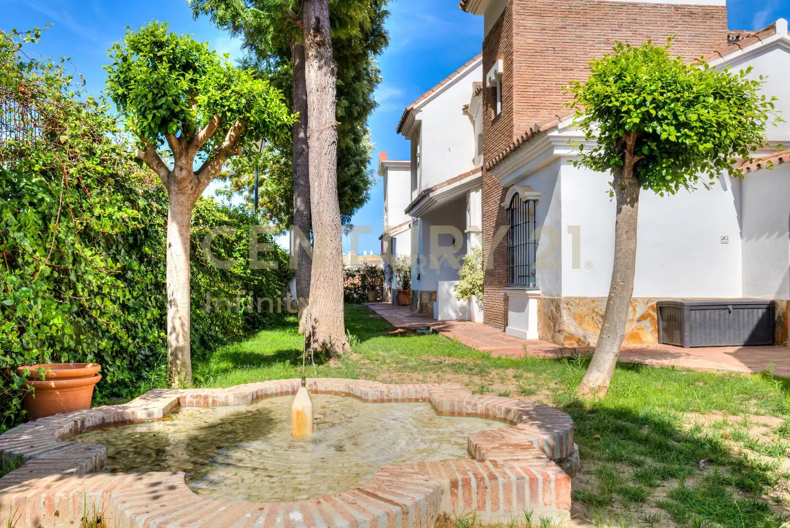 Jardín de Apartamento en venta en Mijas con Aire acondicionado, Jardín privado y Piscina