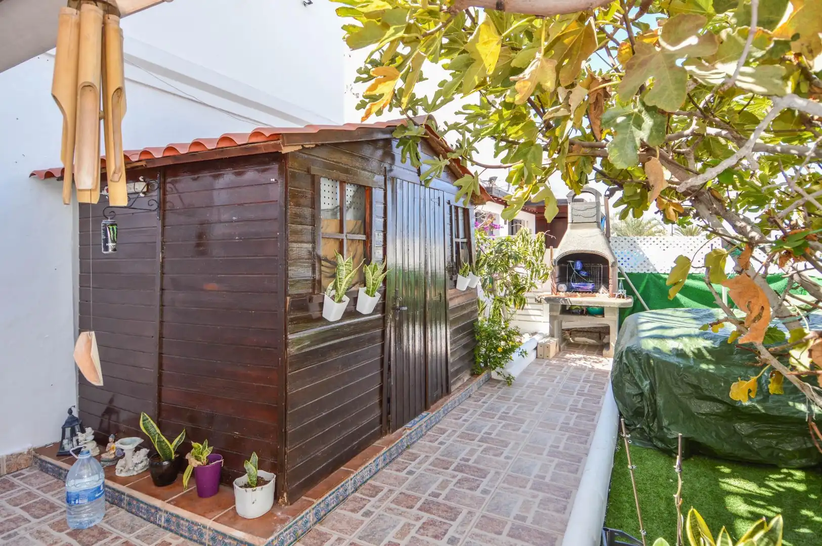 Garten von Maisonette zum Verkauf in Mogán mit Klimaanlage, Privatgarten und Terrasse
