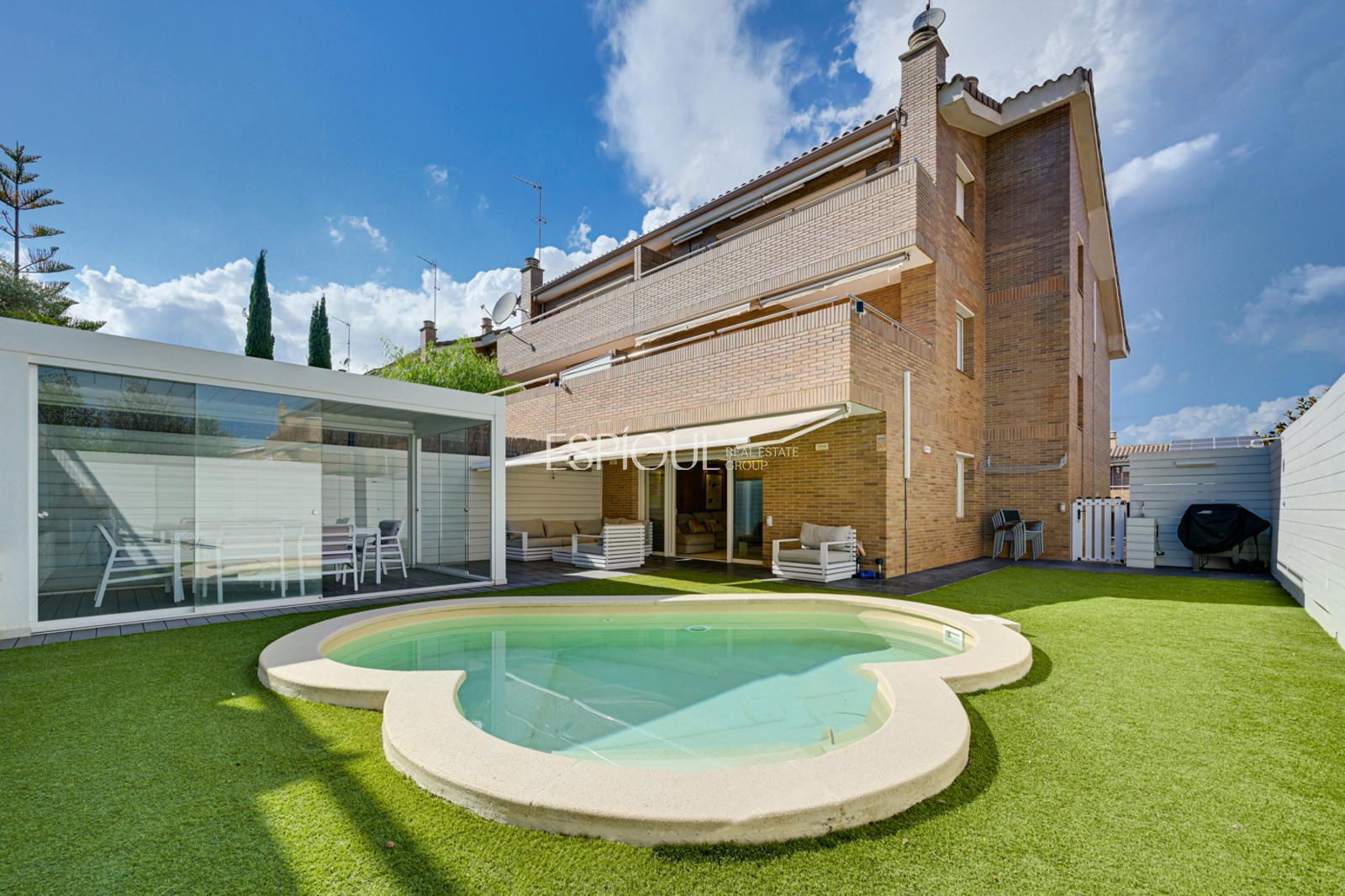 Garden of Single-family semi-detached for sale in Sant Quirze del Vallès  with Air Conditioner, Heating and Parquet flooring