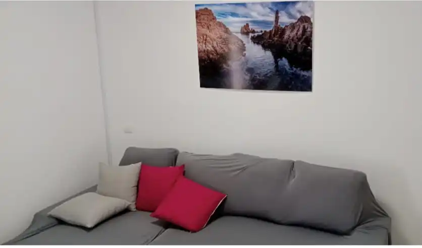 Sala de estar de Piso de alquiler en Roquetas de Mar con Aire acondicionado, Calefacción y Terraza