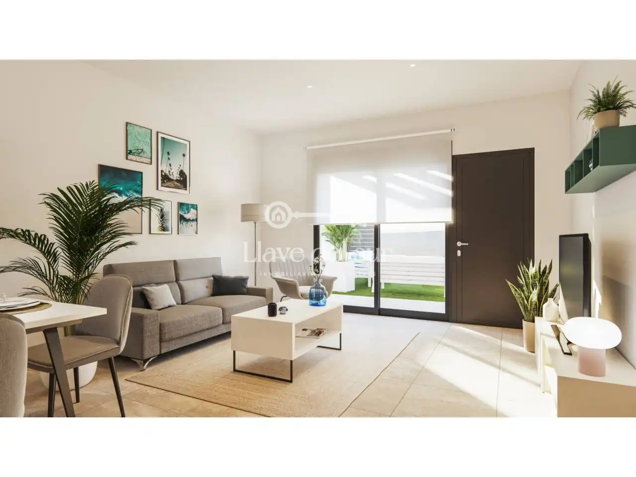 Sala de estar de Piso en venta en Águilas con Terraza y Piscina comunitaria